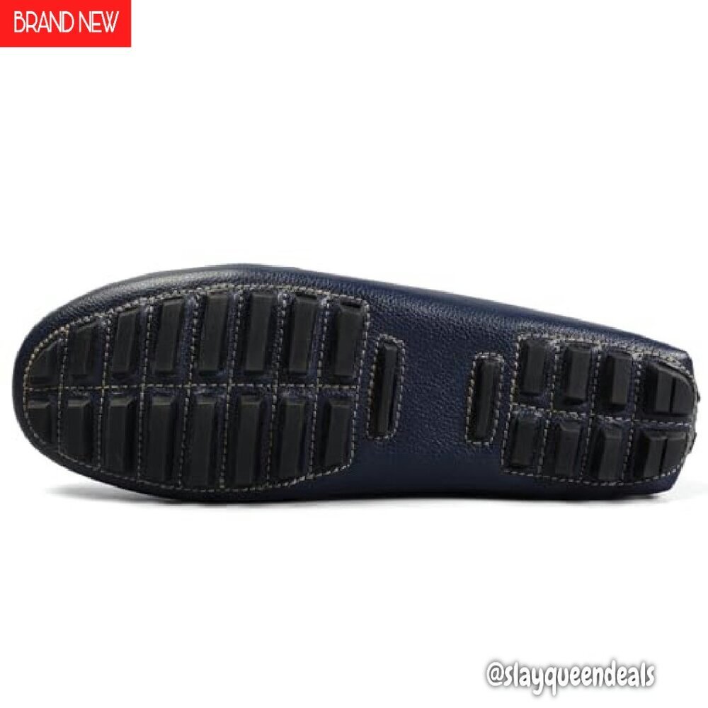 Genuine Leather Penny Loafers Slip-On Flats True to Size Comfort Walking - Picture 3 of 8